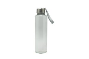glass bottle with pouch