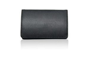 leather name card holder