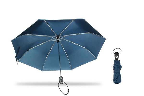 21 inch tri fold auto umbrella with pouch